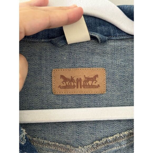 Levi’s Denim Vintage 1980’s Trucker Jacket Women’s Size Large - Picture 8 of 10